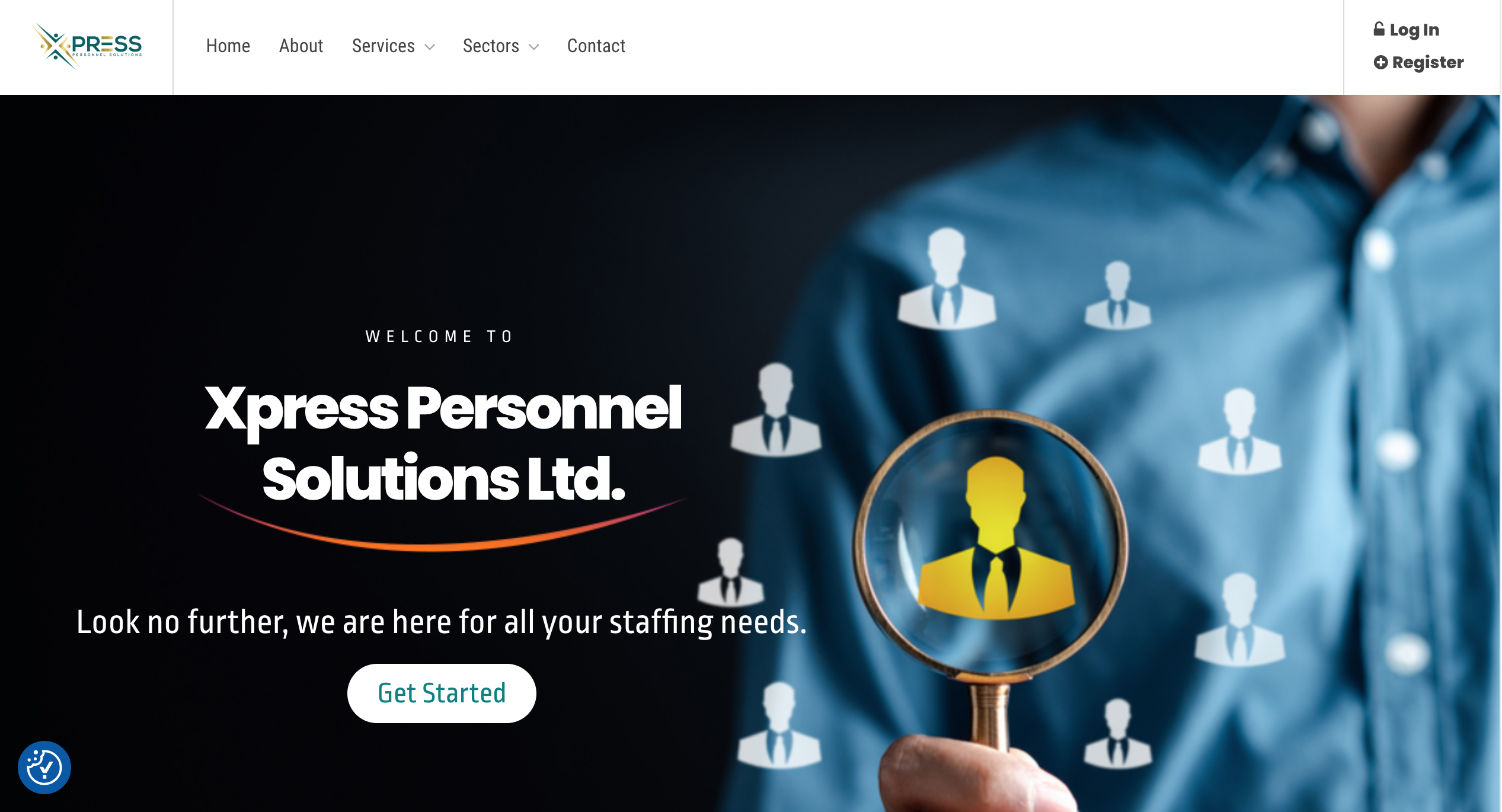 Xpress Personnel Solutions website homepage screenshot